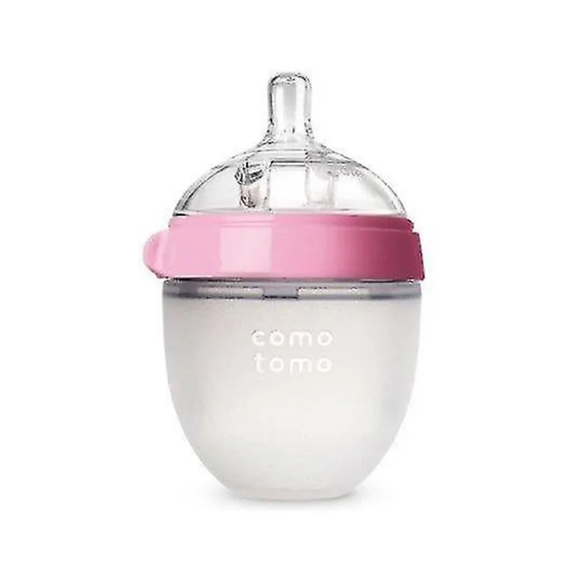 Mamadeiras de bebê mamadeira de silicone rosa 5 oz mamadeiras 1 pacote de mamadeira sem bpa mamadeira infantil