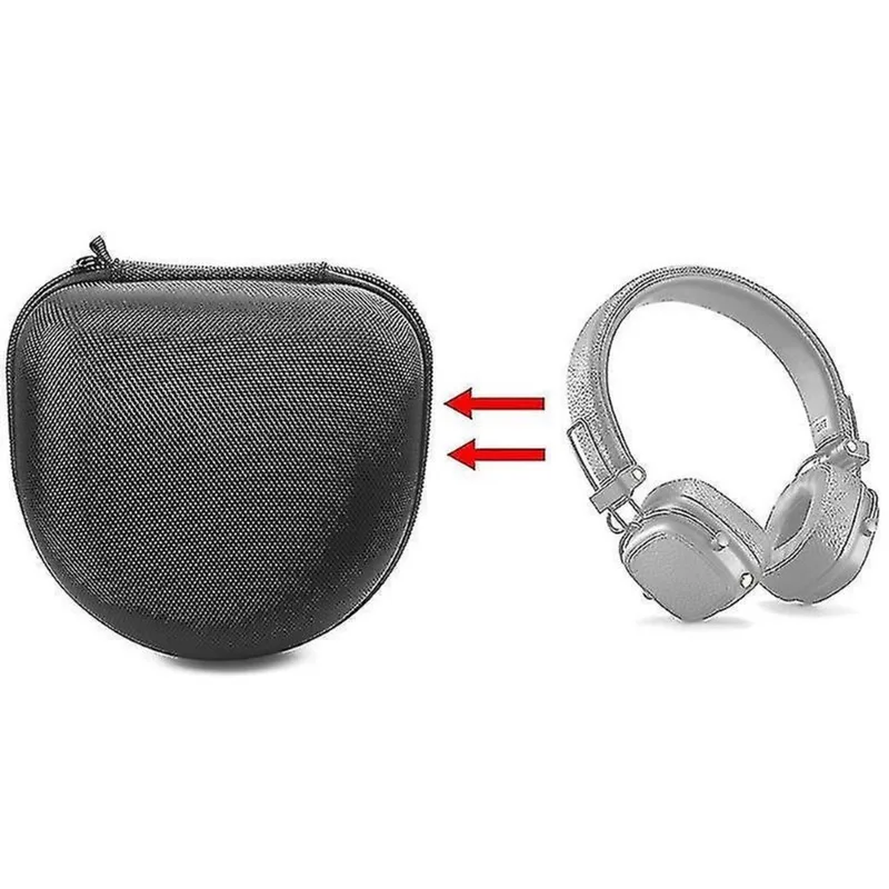 Fones de ouvido fones de ouvido saco de proteção de armazenamento de fone de ouvido portátil para tamanho principal marshall: 16,7x15,6x7,9cm