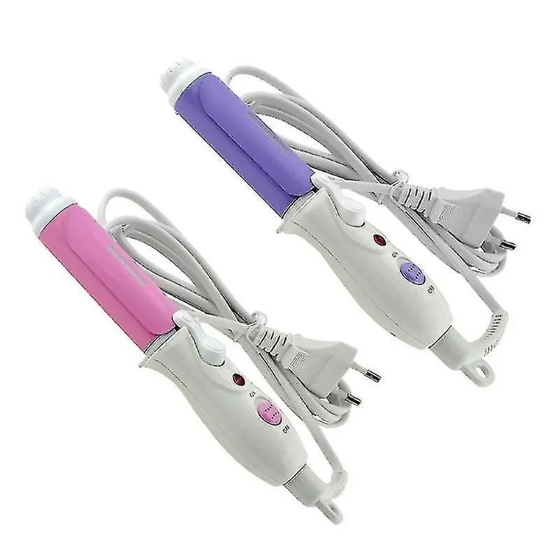 Modeladores de volume de coque de cabelo ferro de frisar quente grande revestimento de esmalte cerâmico modelador de cabelo rosa