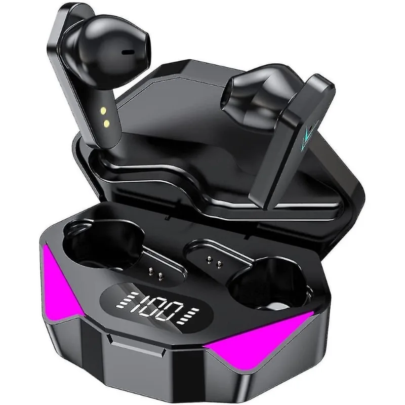 Fones de ouvido fones de ouvido tws verdadeiros fones de ouvido sem fio bluetooth 5.0 microfone embutido com cancelamento de ruído fones de ouvido sem fio para jogos legais