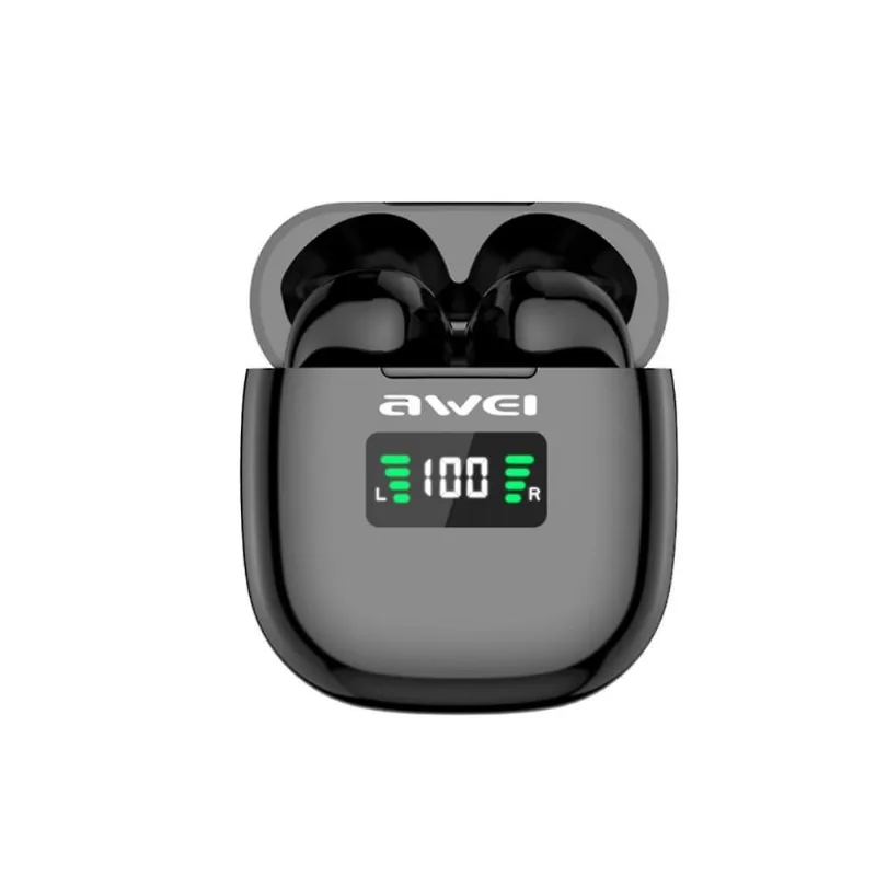 Fones de ouvido fones de ouvido t19p tws display digital fone de ouvido bluetooth impermeável esportes tampões de ouvido sem fio longa espera para