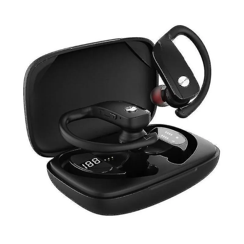 Fones de ouvido fones de ouvido fones de ouvido sem fio bluetooth 5.0 fones de ouvido em execução fones de ouvido intra-auriculares graves profundos premium 50hrs playtime