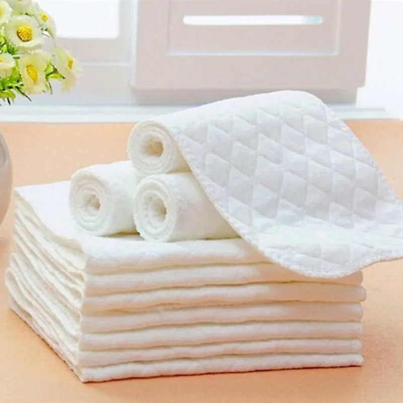 Fraldas de bebê 5pcs Fraldas de algodão ecológico de bambu Nappy Baby