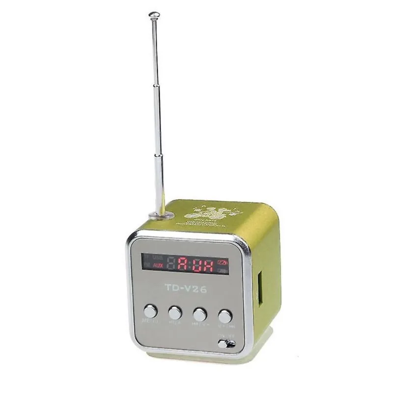 MP3 Player Amplificador Micro Sd Tf Cartão Usb Disk Speaker Com Rádio Fm Gn
