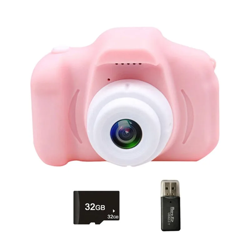 X2 Câmera Digital Infantil Mini Câmera Lcd Câmera de Brinquedo Infantil Hd 1080p