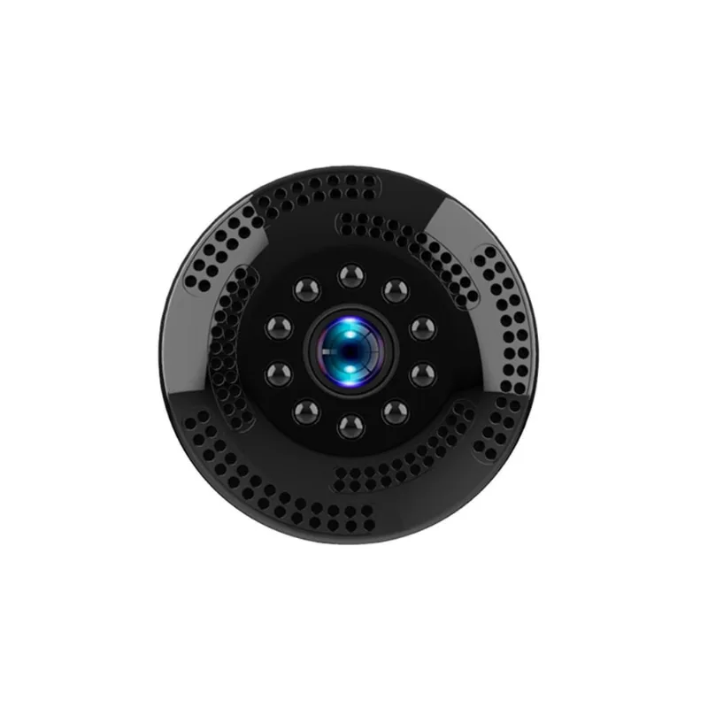 Mini câmera wi-fi sem fio interior grande angular infravermelho visão noturna câmera de detecção de segurança doméstica
