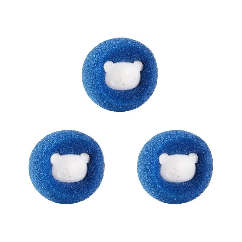 3pcs roupas anti-enrolamento adsorção depilação bola de limpeza, removedor de cabelo reutilizável máquina de lavar roupa coletor de cabelo bola de lavanderia, bola de secador para pano