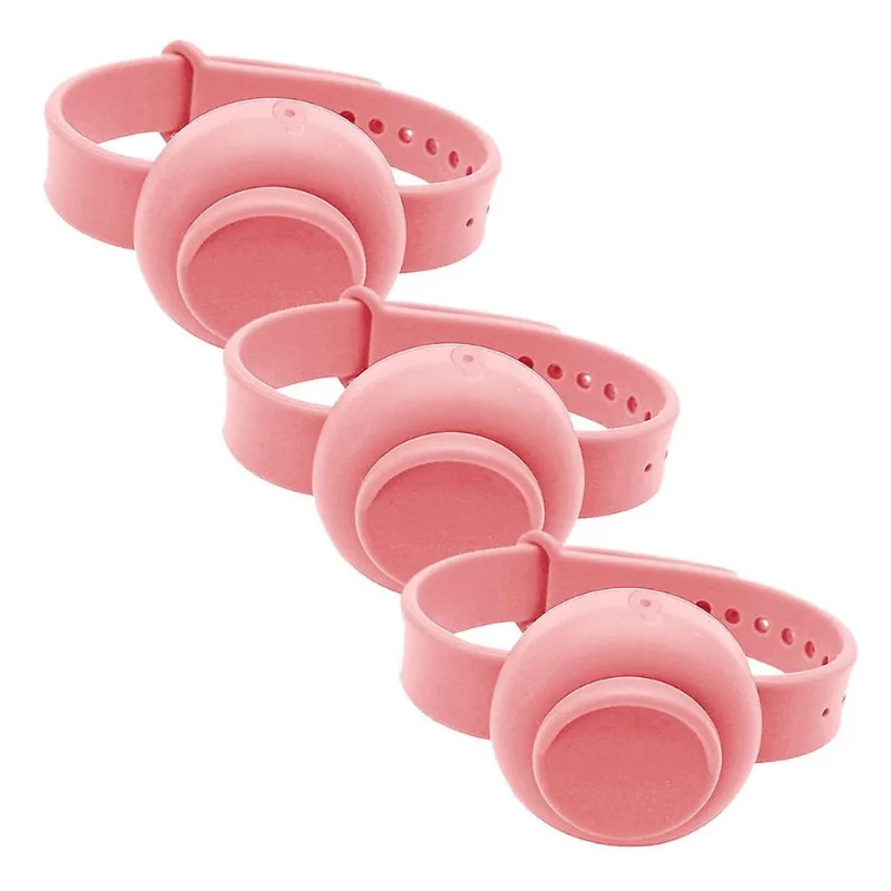 Dispensador de mão com pulseira líquida para crianças adultas, gel para lavagem de mãos com higienização completa, 3 unidades