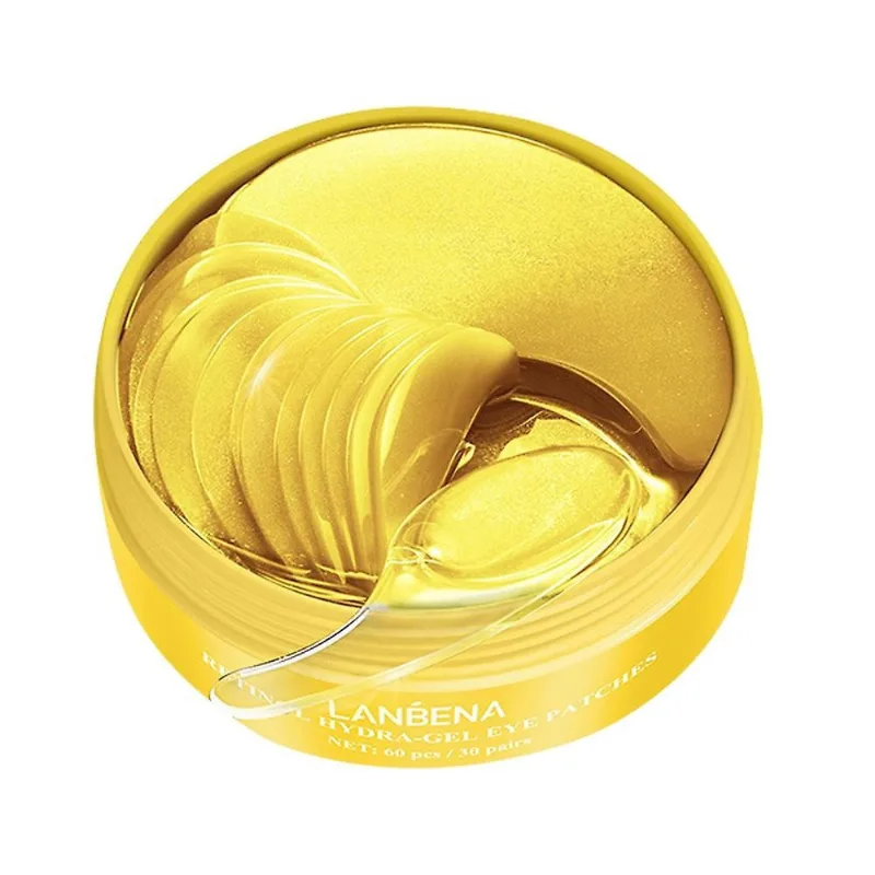 Máscara para os Olhos com 60 Unidades, Reduz Rugas e Bolsas, 170ml