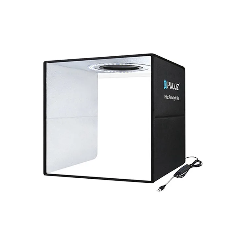 Dobrável Photo Studio Ring Lamp Tendas de tiro de fotos portáteis Caixa de luz de 25cm com 6 cenários 12 cores Itens pequenos Fotografia de produto