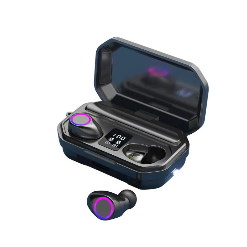 M12 fone de ouvido sem fio Bluetooth 5.0 com microfone esportes fone de ouvido à prova d'água