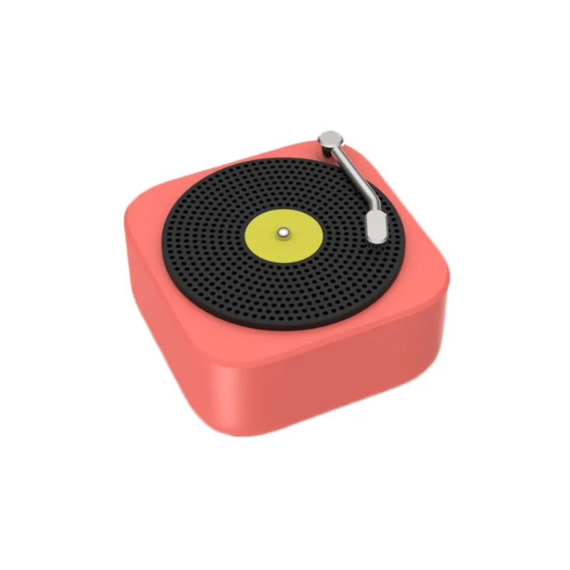 Bluetooth Speaker Sem Fio Portátil Usb Carregamento Record Player Forma Nostálgica