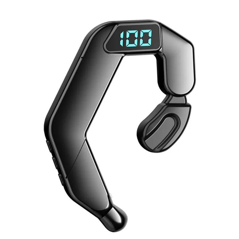 Única orelha sem fio bluetooth fones de ouvido bluetooth 5.2 led display condução fone de ouvido estéreo esportes condução fone de ouvido com microfone à prova dwaterproof água