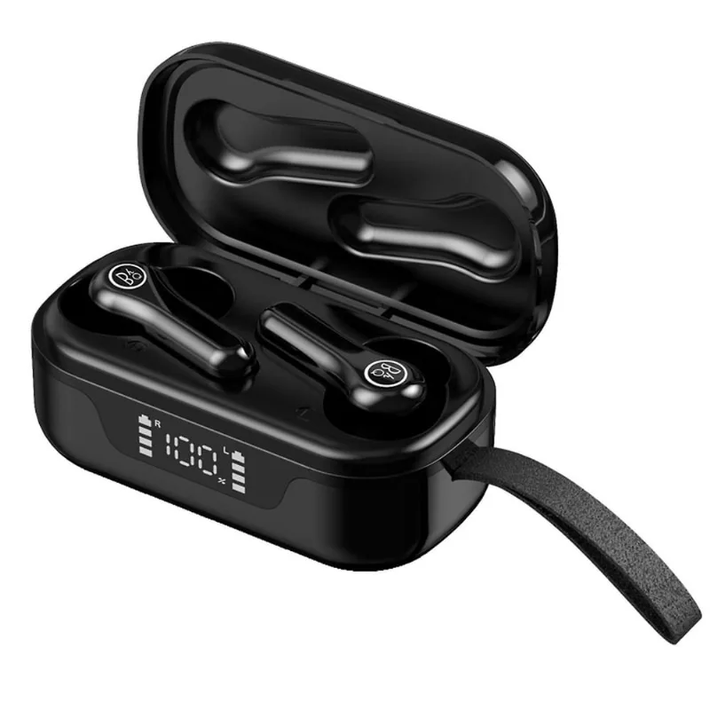 Fones de ouvido sem fio com cancelamento de ruído ativo Fones de ouvido Bluetooth 5.0 Microfone embutido