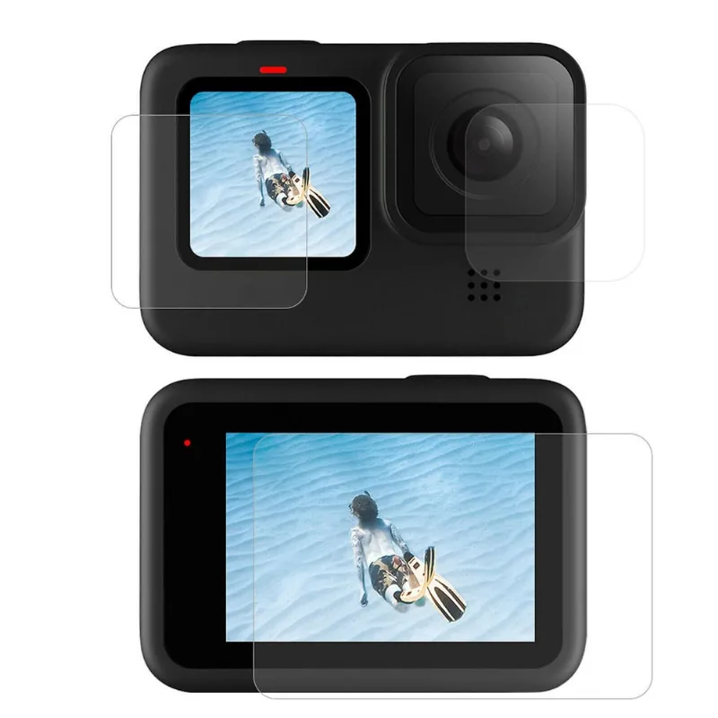 Protetor de tela Pet Lens Film Screen Cover para Goprohero 9 Action Camera 2set