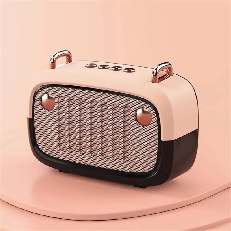Mini Cartoon portátil sem fio Bluetooth 5.0 Speaker Fm Radio Alto-falante externo