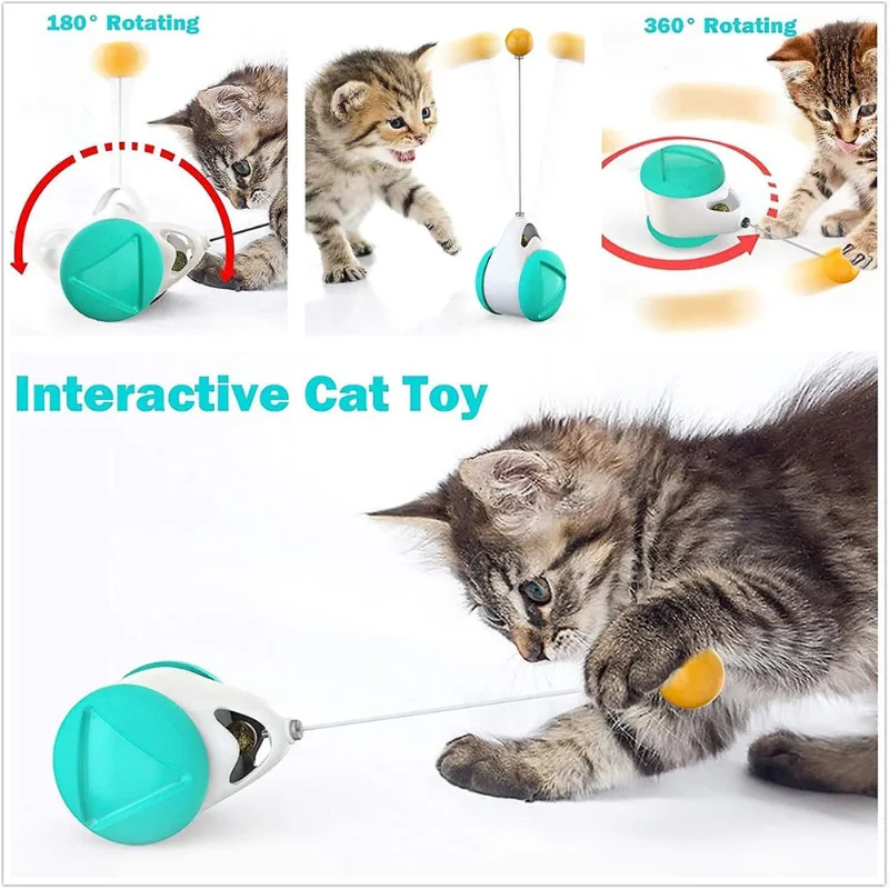 2021 novos brinquedos de balanço de copo para gatos brinquedo de gato de carro de equilíbrio interativo