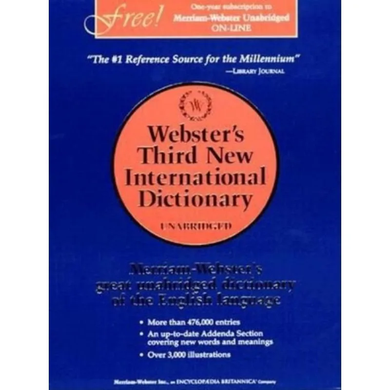 WEBSTER'S THIRD NEW INTERNATIONAL DICTIONARY