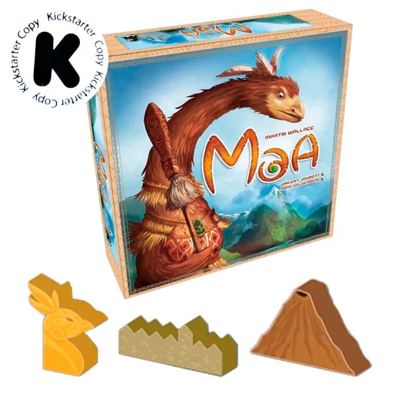 Moa Edição Kickstarter Jogo de Tabuleiro Derruba Peças