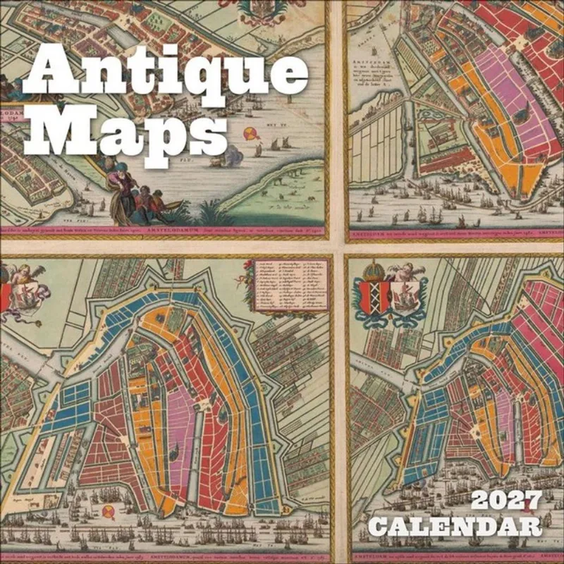 2027 - ANTIQUE MAPS WALL CALENDAR
