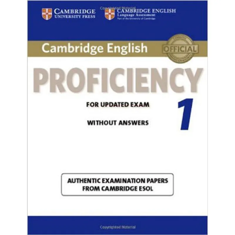 CAMBRIDGE ENGLISH PROFICIENCY 1 - STUDENT'S BOOK WITHOUT ANSWERS - FOR UPDATED EXAM
