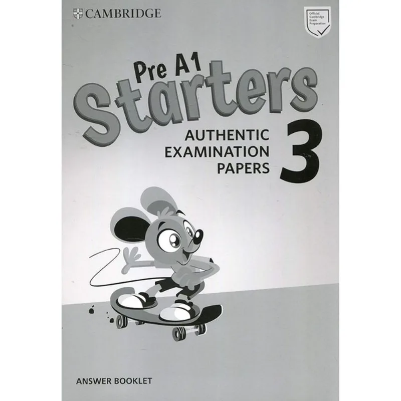 PRE A1 STARTERS 3 - ANSWER BOOKLET