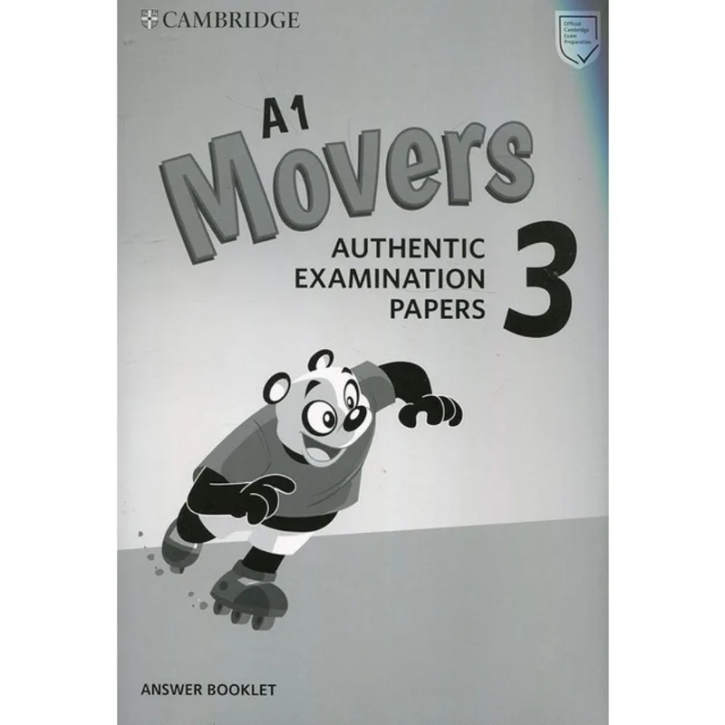 A1 MOVERS 3 - ANSWER BOOKLET - REVISED EXAM 2018