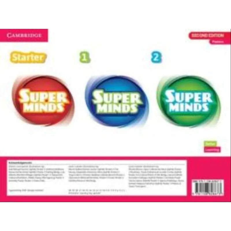 SUPER MINDS STARTER 1 AND 2 - POSTER PACK - BRITISH ENGLISH - SECOND EDITION