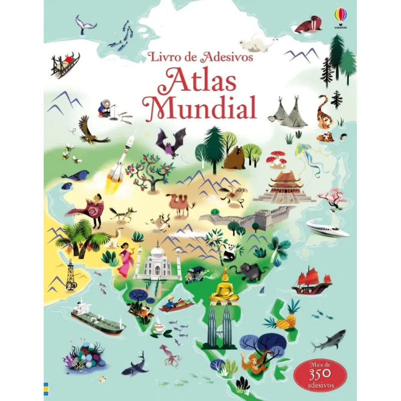 Livro De Adesivos Atlas Mundial