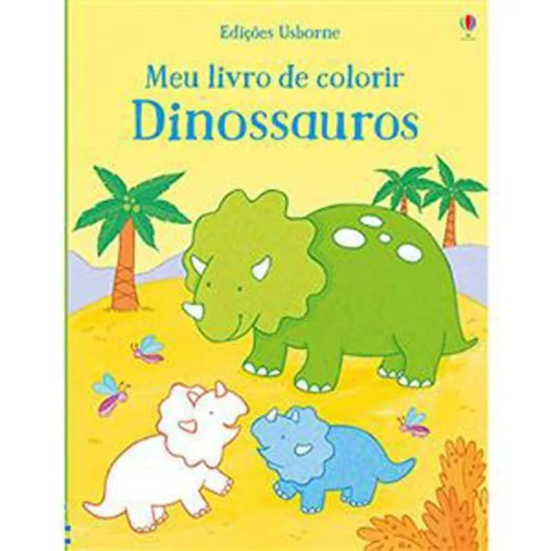 Livro Meu Livro De Colorir Dinossauros Usborne (MP)