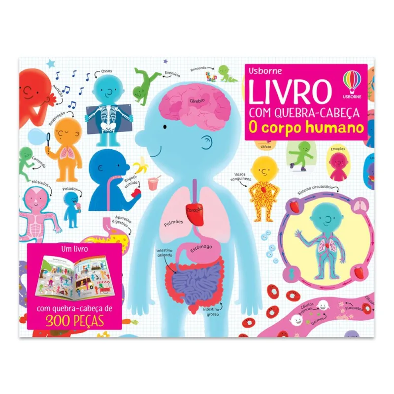 O Corpo Humano: Livro Com Quebra-Cabeça - LC - Livros