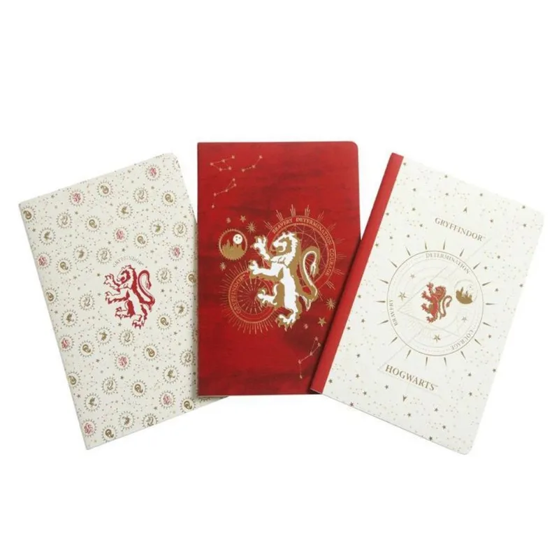 HARRY POTTER - GRYFFINDOR CONSTELLATION SEWN NOTEBOOK COLLECTION - SET OF 3