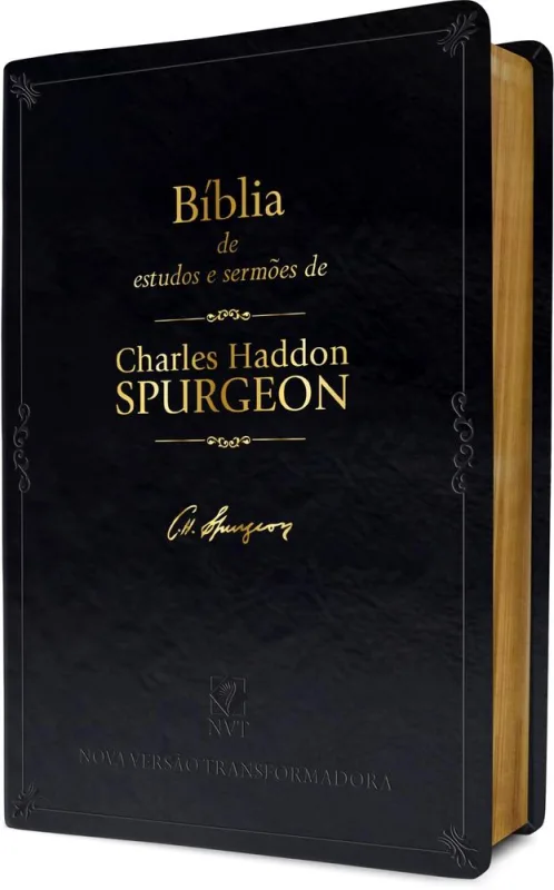 Bíblia De Estudo - Com Sermões De Charles Spurgeon - LC - Livros