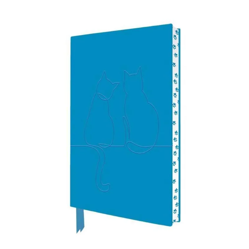 TWO HAPPY CATS ARTISAN ART NOTEBOOK