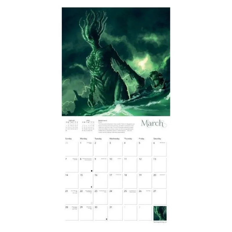 2027 CTHULHU - WALL CALENDAR