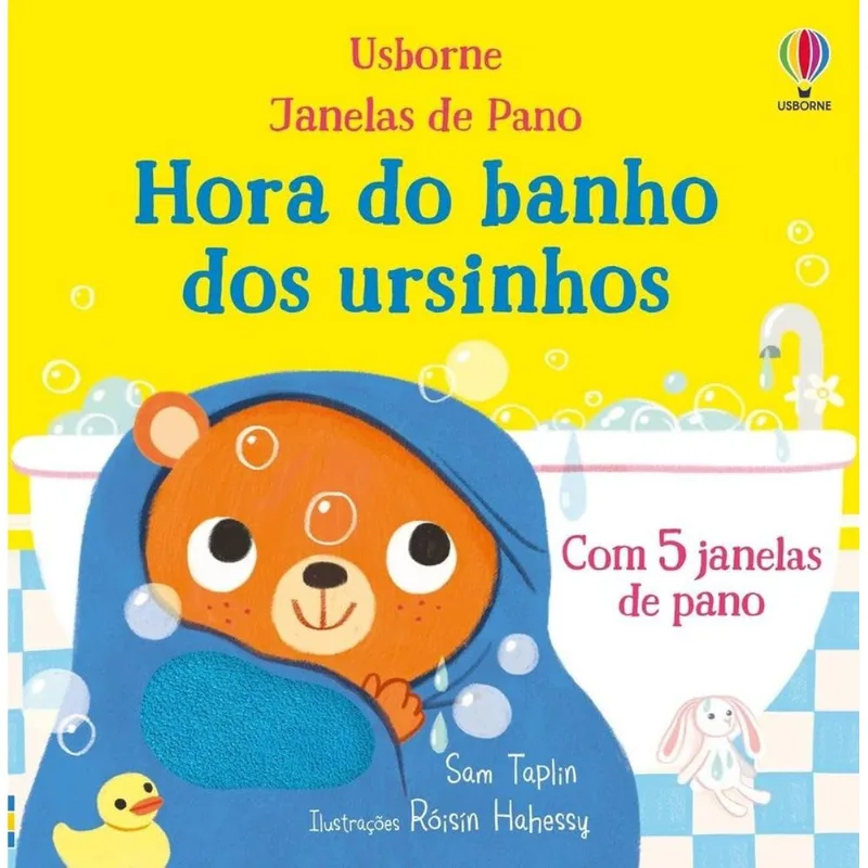 Hora Do Banho Dos Ursinhos: Janelas De Pano