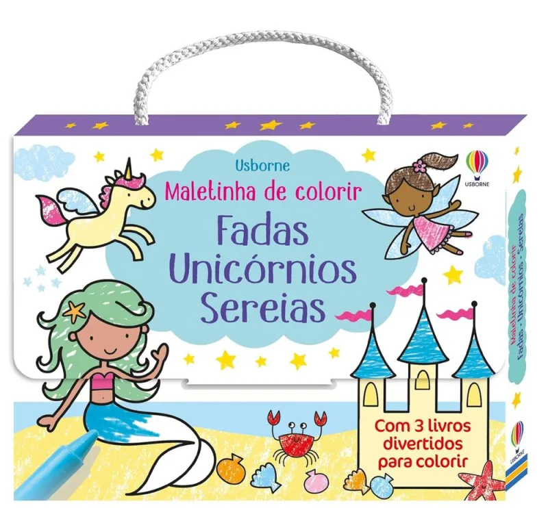 Fadas, Unicórnios,Sereias: Maletinha De Colorir - LC - Livros