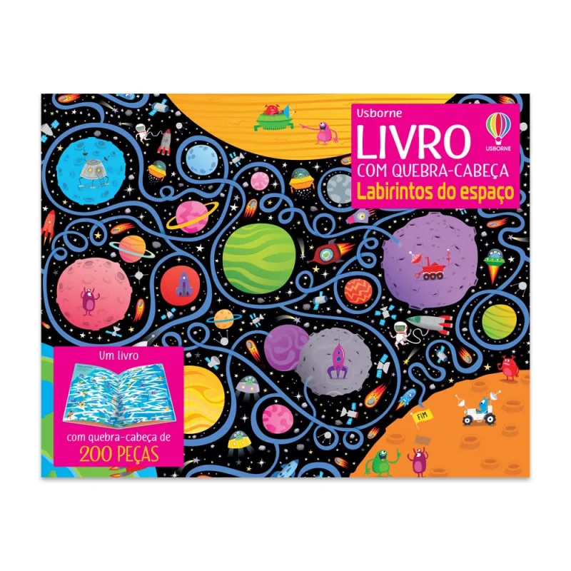 Labirintos Do Espaço: Livro Com Quebra-Cabeça - LC - Livros