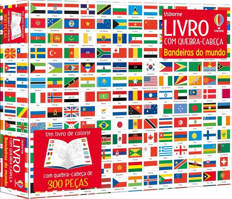 Bandeiras Do Mundo - Livro Com Quebra-Cabeça - LC - Livros