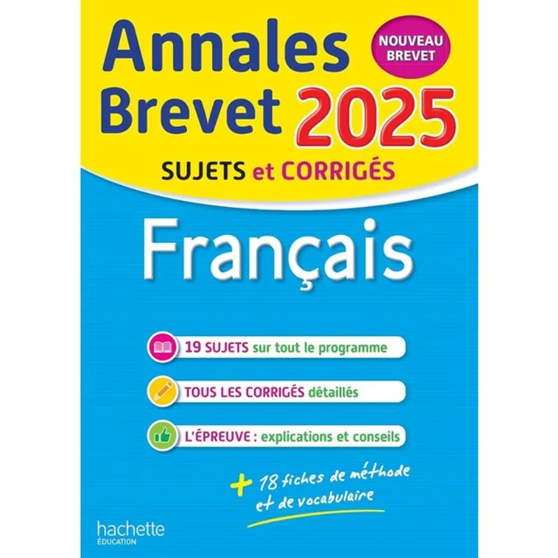 FRANÇAIS - ANNALES BREVET 2025