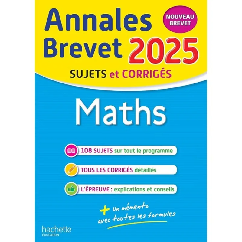 MATHS - ANNALES BREVET 2025