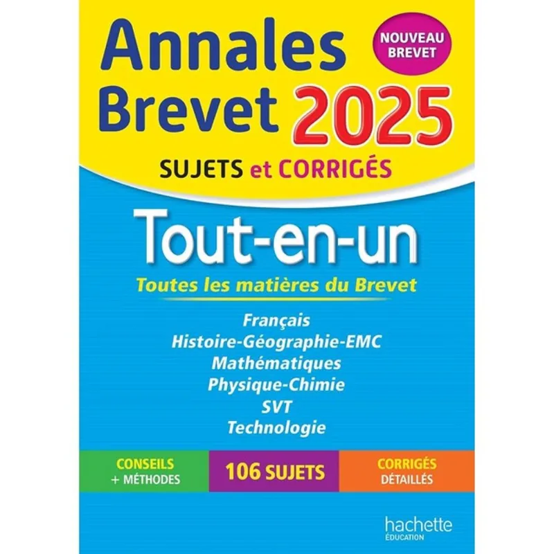 TOUT-EN-UN - ANNALES BREVET 2025