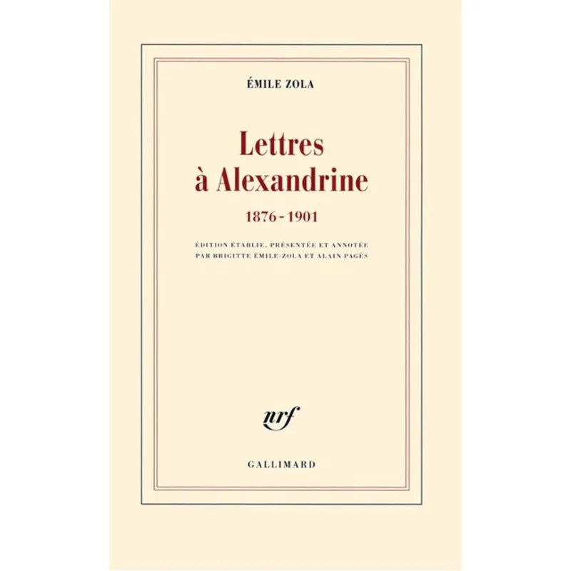LETTRES À ALEXANDRINE - 1876-1901