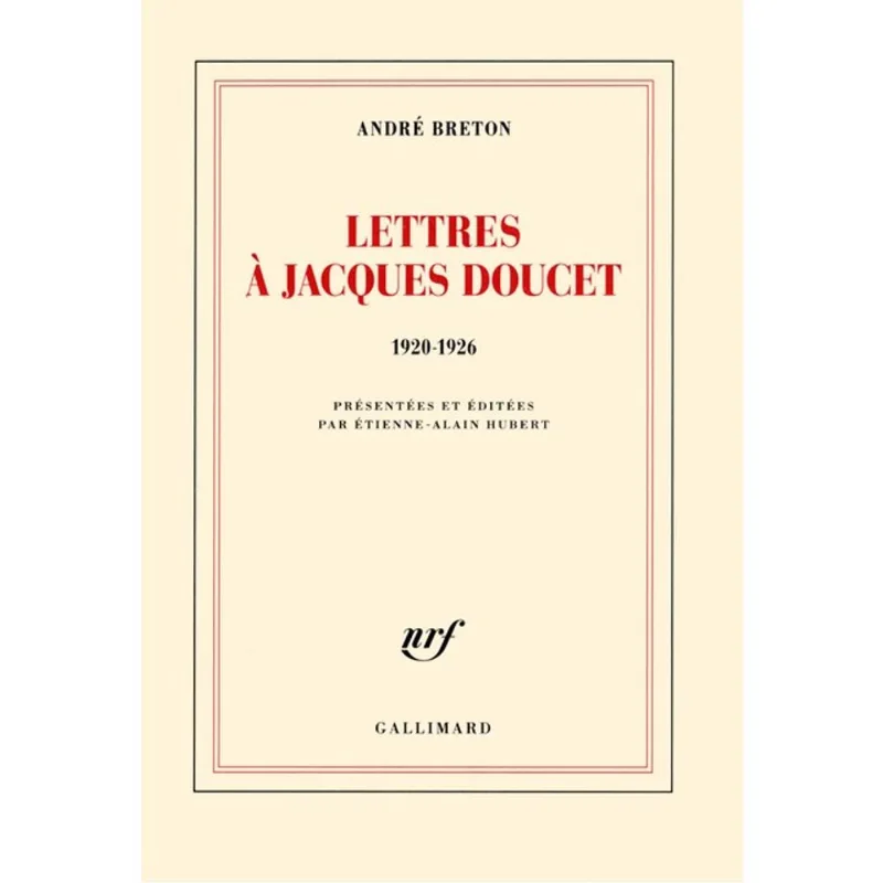 LETTRES À JACQUES DOUCET - 1920-1926