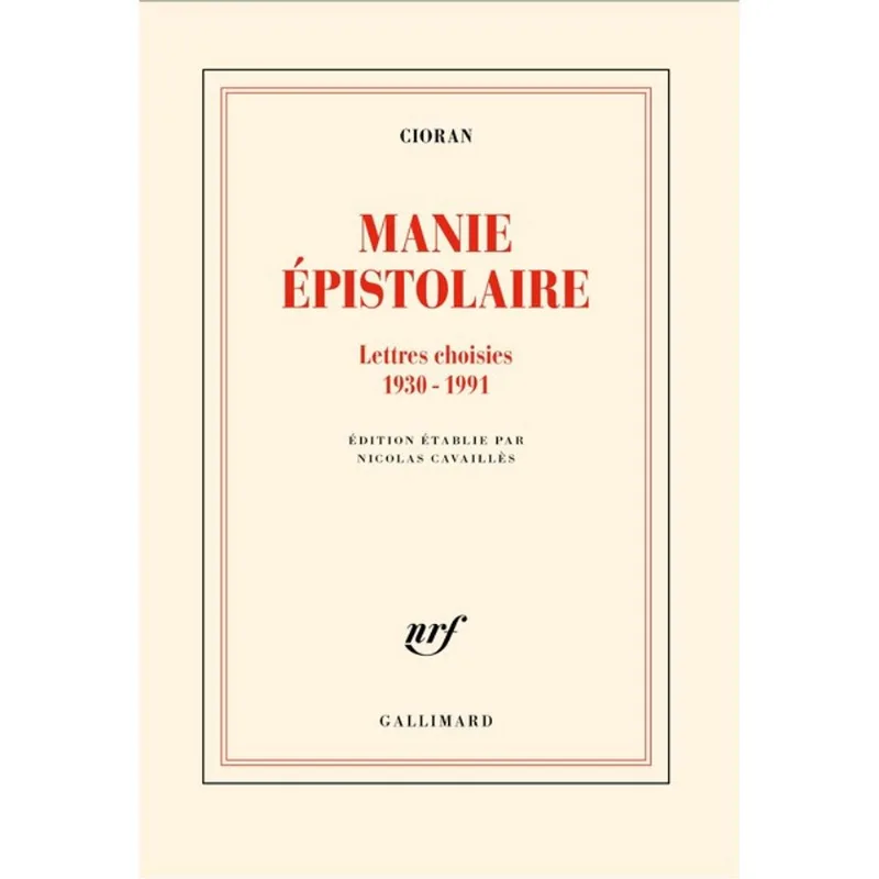 MANIE ÉPISTOLAIRE