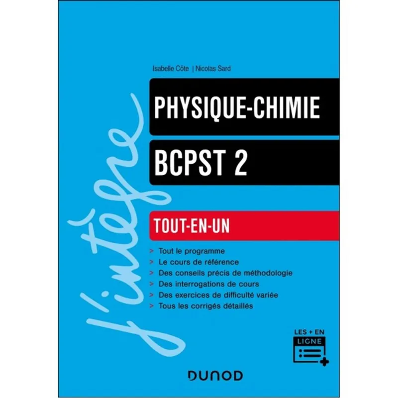 PHYSIQUE-CHIMIE TOUT-EN-UN BCPST 2E ANNÉE
