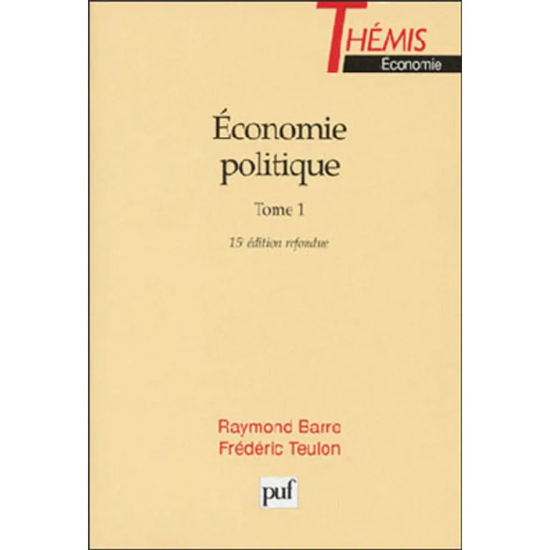 ECONOMIE POLITIQUE TOMO 1