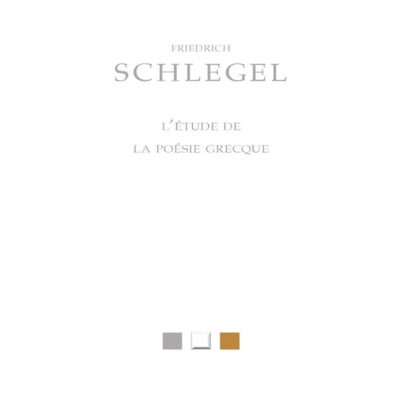 L'ÉTUDE DE LA POÉSIE GRECQUE