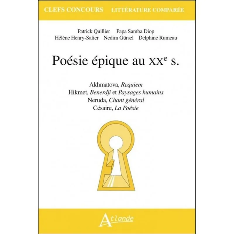 POÉSIE ÉPIQUE AU XXE S.