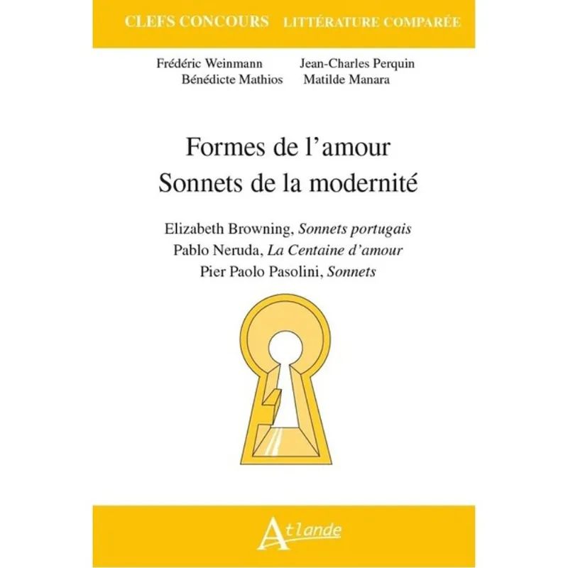 FORMES DE L’AMOUR - SONNETS DE LA MODERNITÉ